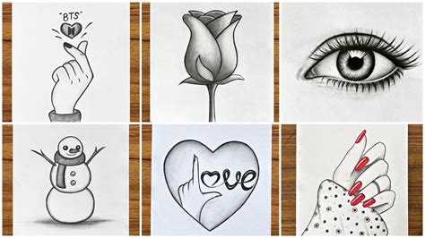 beginner easy pencil drawings|66 Easy Drawing Ideas for Beginners.